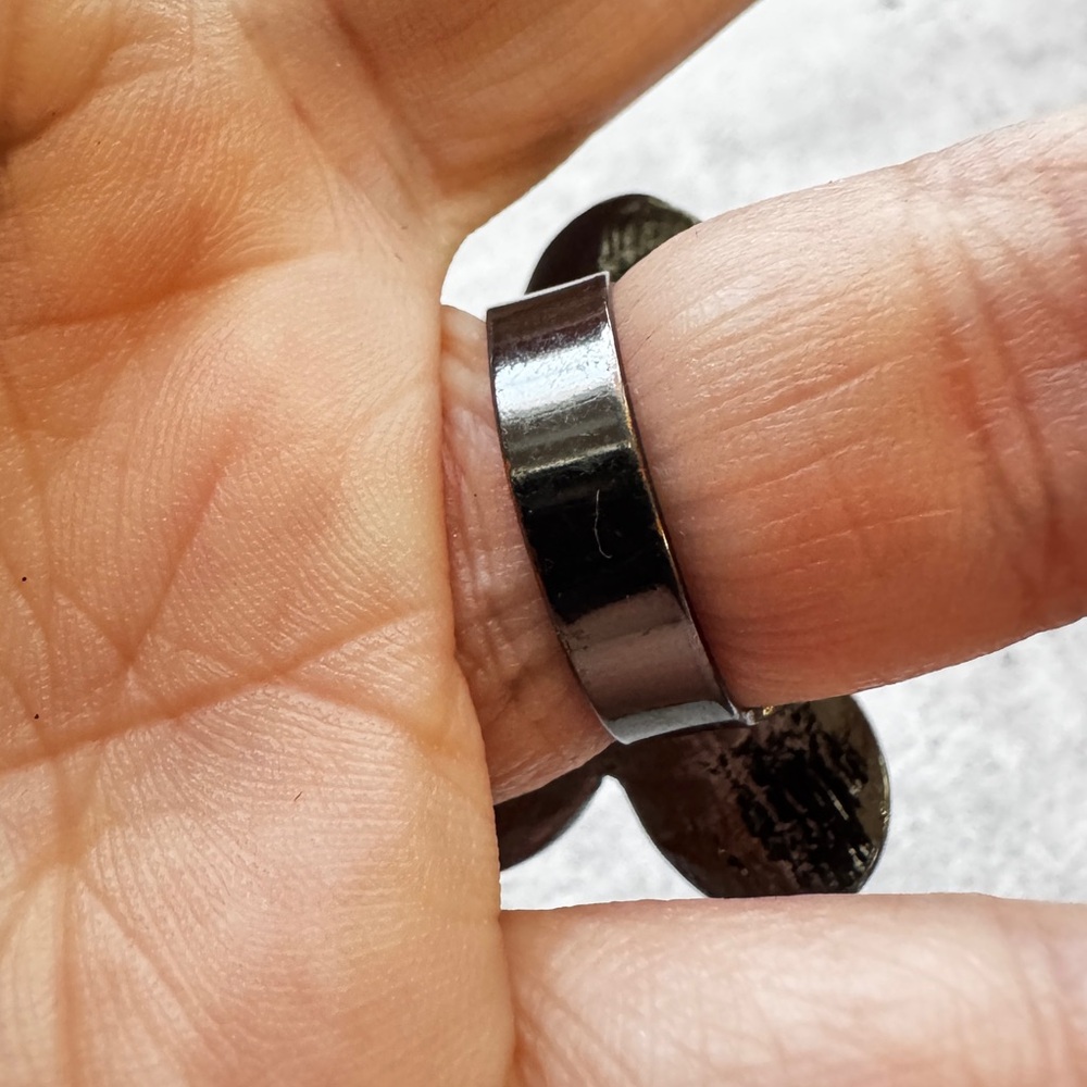 Sparkly Rhinestone Flower Statement Ring Big Pear… - image 3